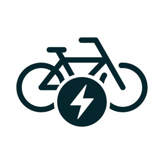 icono de bicicleta eléctrica